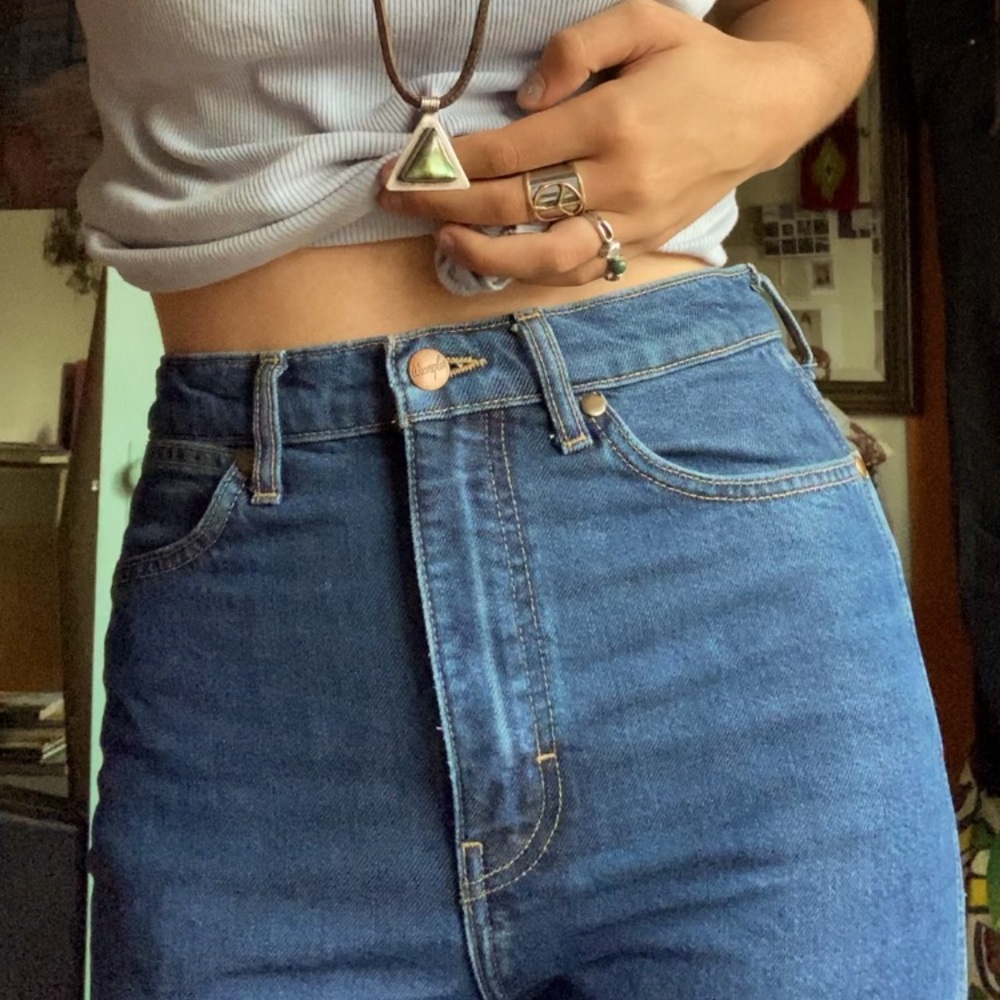 high waisted bell bottoms from wrangler